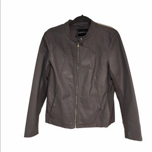 EXPRESS 🌟 Faux Leather Moto Jacket